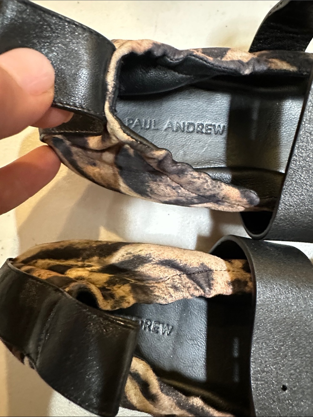 Paul Andrew leopard dance flats - Picture 2 of 3
